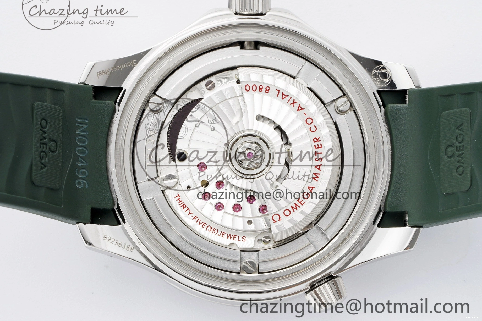 0321 Effortless Seamaster Diver 300M VSF 1:1 Best Edition Green Ceramic Green Dial on Green Rubber Strap A8800 V 7827